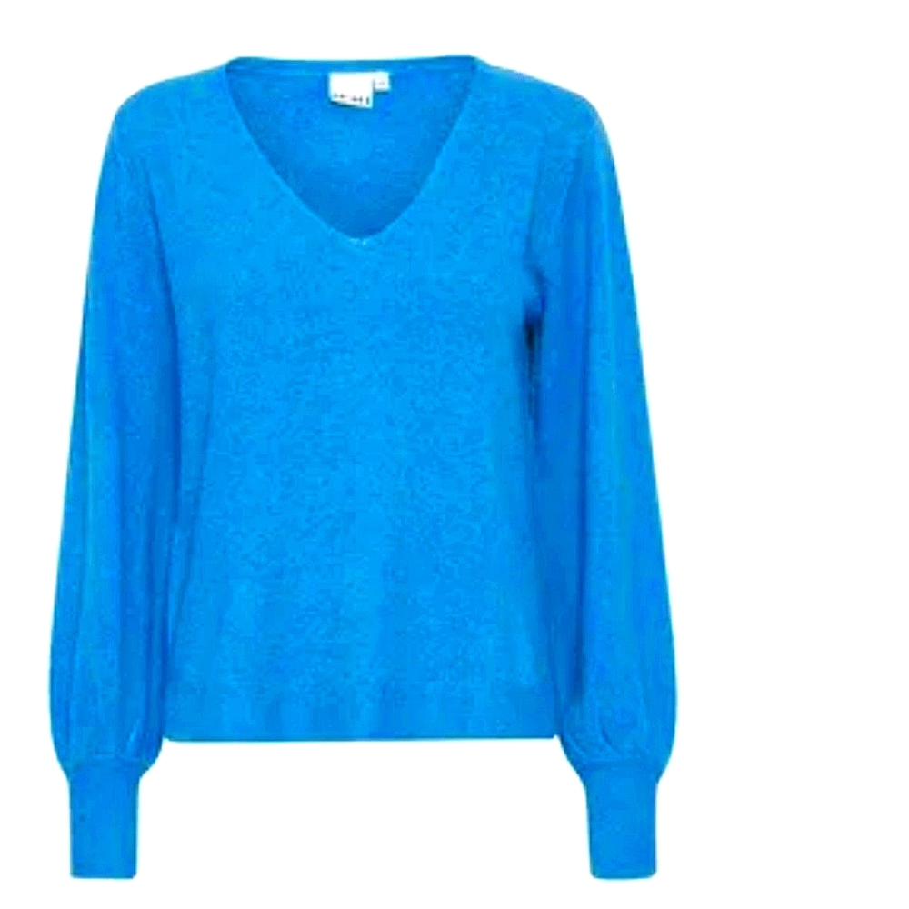 ICHI Alpa Knitted Blue Sweater /BNWT